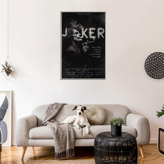 Joker Black and White Art Movie Poster - xonomax