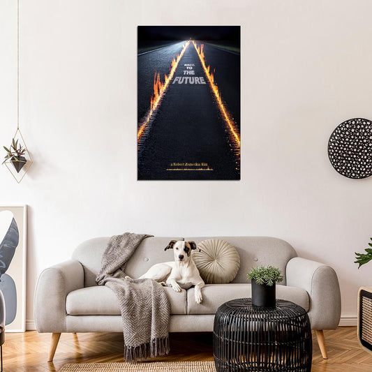 Back to the Future 1985 Movie Poster Robert Zemeckis Grunge Home Decor For Living Room Aesthetic Cool Theater Room Wall Art Fun Movie Merchandise - xonomax