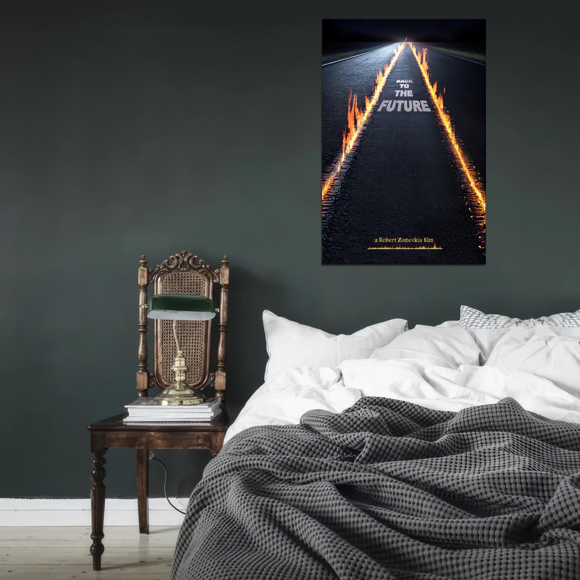 Back to the Future 1985 Movie Poster Robert Zemeckis Grunge Home Decor For Living Room Aesthetic Cool Theater Room Wall Art Fun Movie Merchandise - xonomax