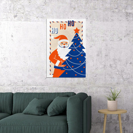 Snowman Christmas Poster Wall Art Print Retro Holiday Decor Cozy Winter Vibe Vintage Style Perfect for Living Room Holiday Decor - xonomax