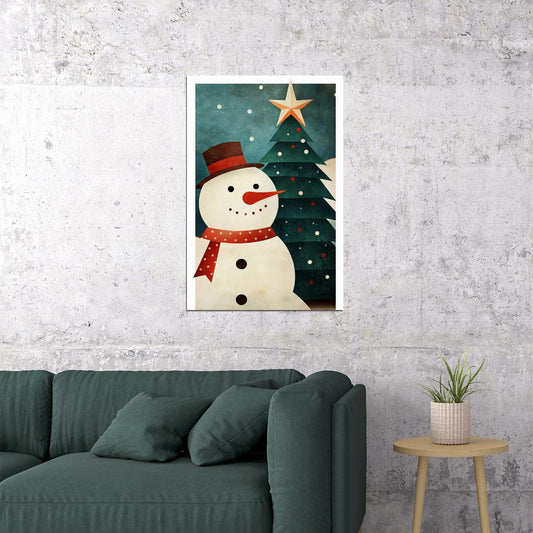 Merry Christmas Menorah Poster Wall Art Print Festive Holiday Decor Hanukkah Celebration Unique Seasonal Artwork - xonomax