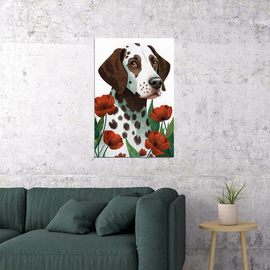 Elegant Dalmatian Dog Poster Wall Art Print Minimalist Decor Soft Beige Background Ideal for Modern Interiors - xonomax