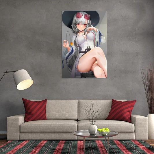 Azur Lane Dunkerque Military Sci-fi Video Game Anime Poster Manga Art - xonomax