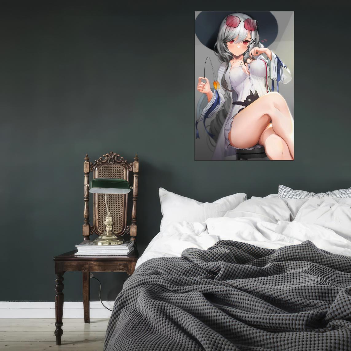 Azur Lane Dunkerque Military Sci-fi Video Game Anime Poster Manga Art - xonomax