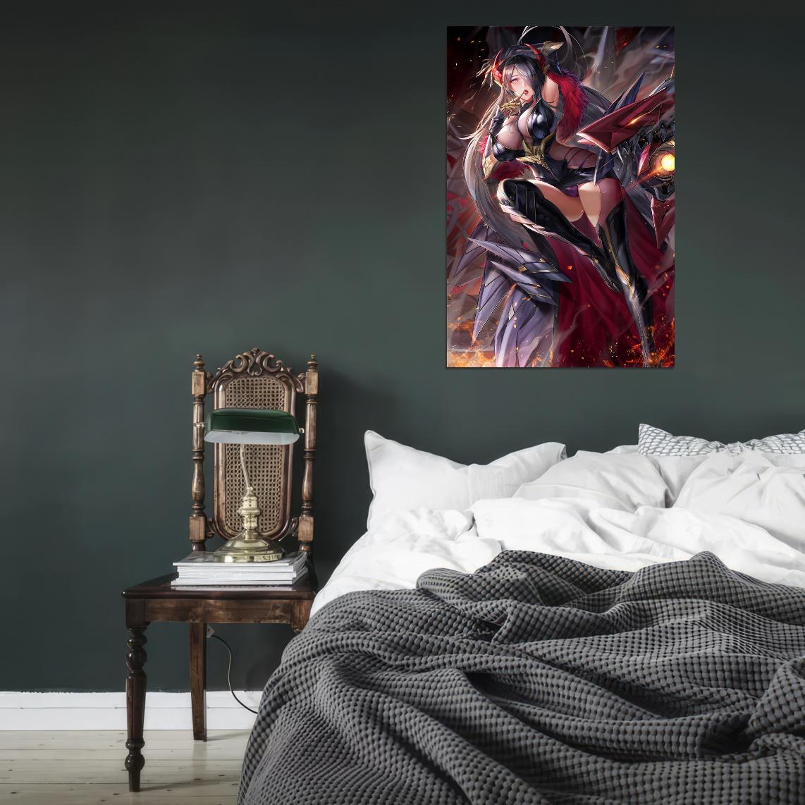 Azur Lane Friedrich Der Grosse Military Sci-fi Video Game Anime Poster Manga Art - xonomax