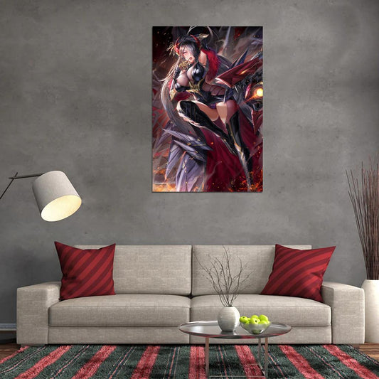 Azur Lane Friedrich Der Grosse Military Sci-fi Video Game Anime Poster Manga Art - xonomax