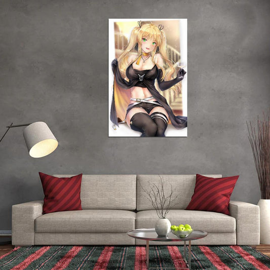 Azur Lane Hornet Military Sci-fi Video Game Anime Poster Manga Art Sexy - xonomax