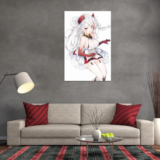 Azur Lane Prinz Eugen Military Sci-fi Video Game Anime Poster Manga Art - xonomax