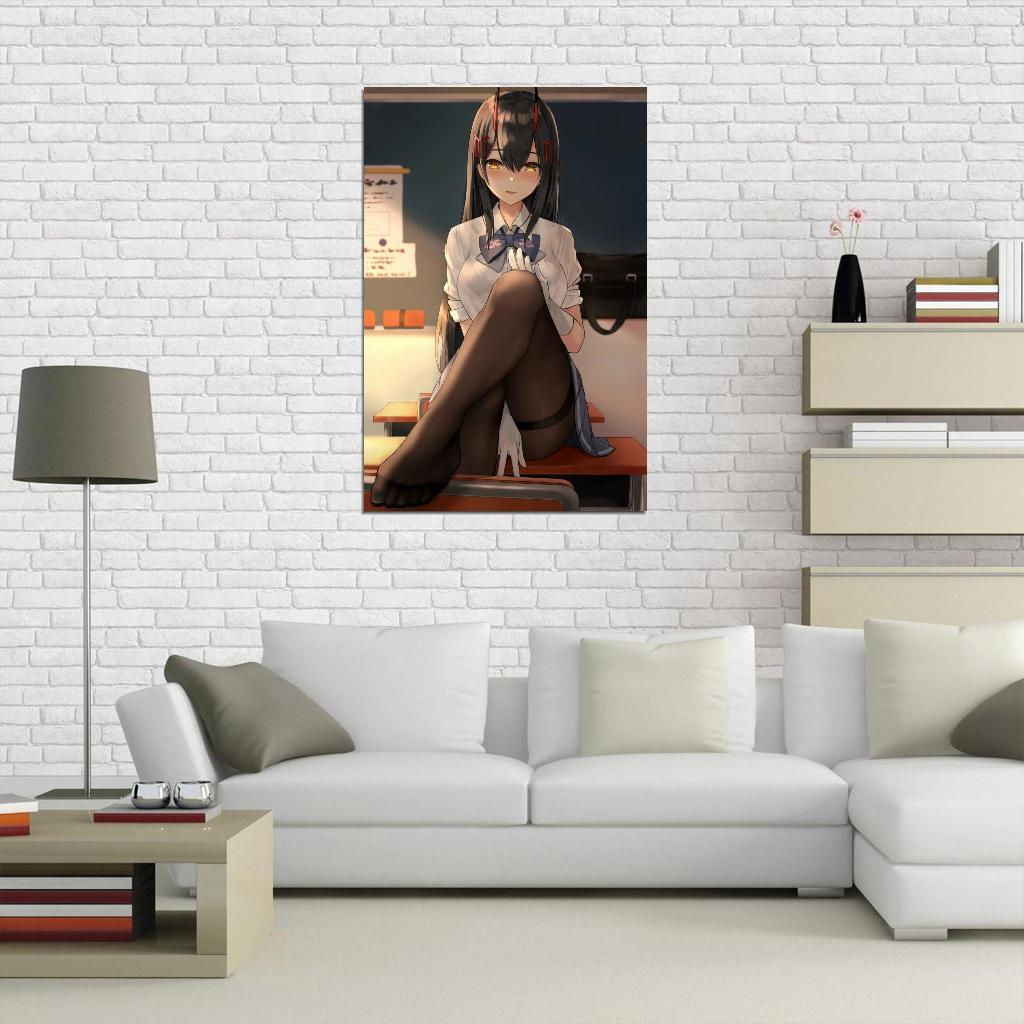Azur Lane Suzuya Military Sci-fi Video Game Anime Poster Manga Art Stokings Tights