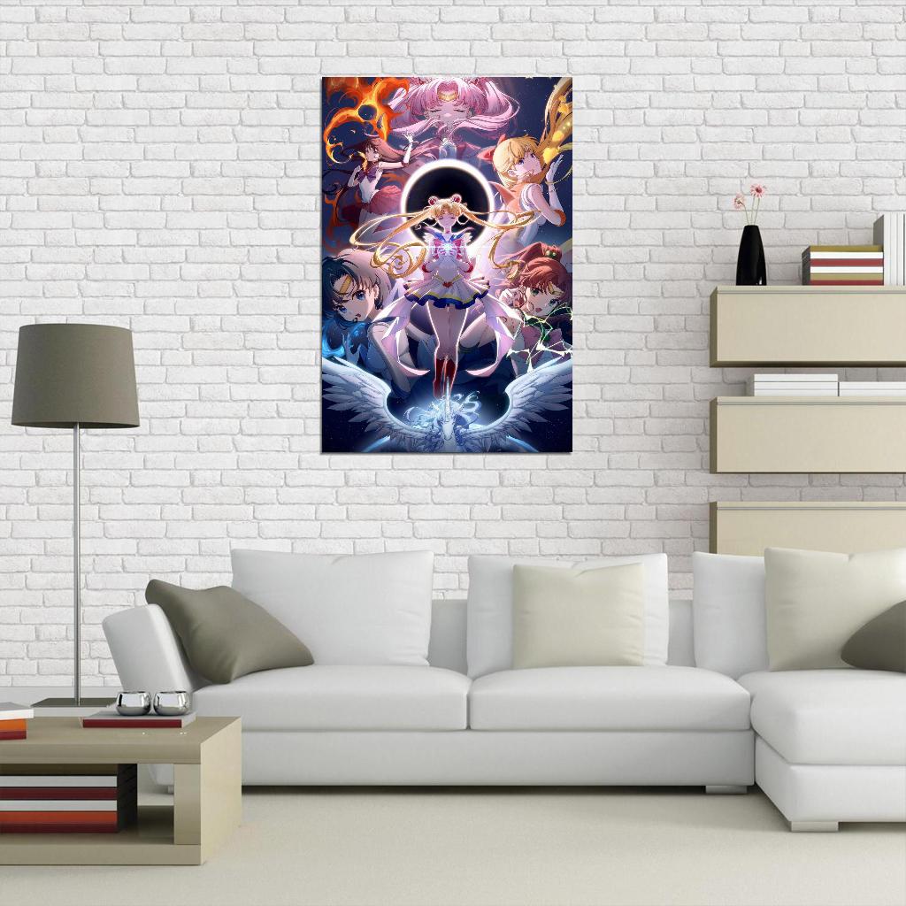 Bishoujo Senshi Sailor Moon Usagi Ami Rei Makoto Minako Magical Girl Fantasy Anime Poster Manga Art