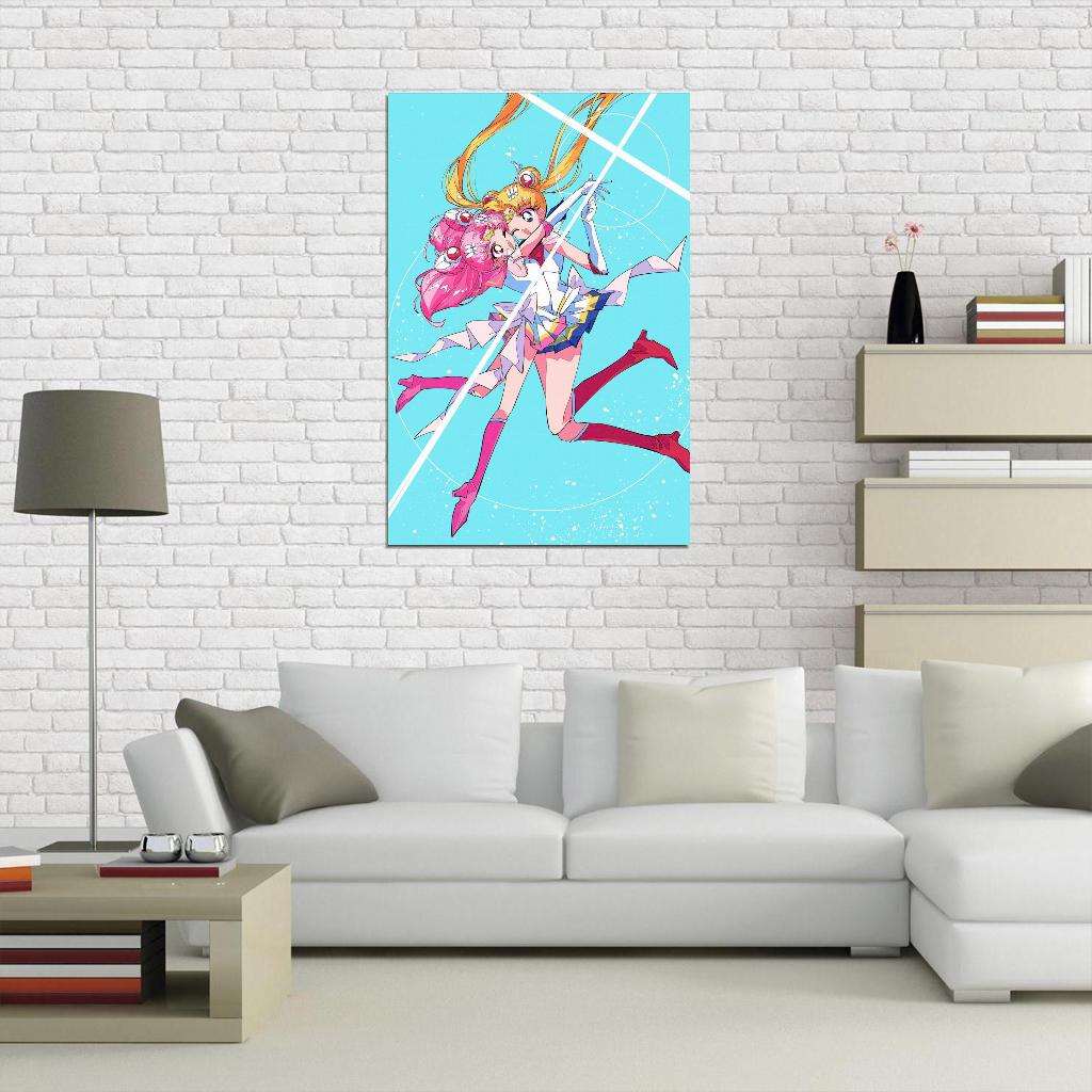 Bishoujo Senshi Sailor Moon Usagi Chibiusa Magical Girl Fantasy Anime Poster Manga Art
