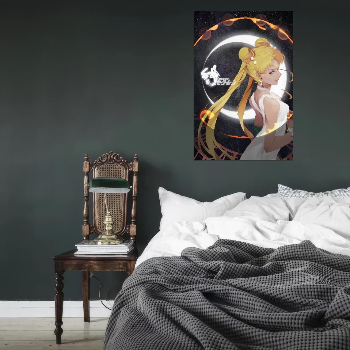 Bishoujo Senshi Sailor Moon Usagi Magical Girl Fantasy Anime Poster Manga Art - xonomax