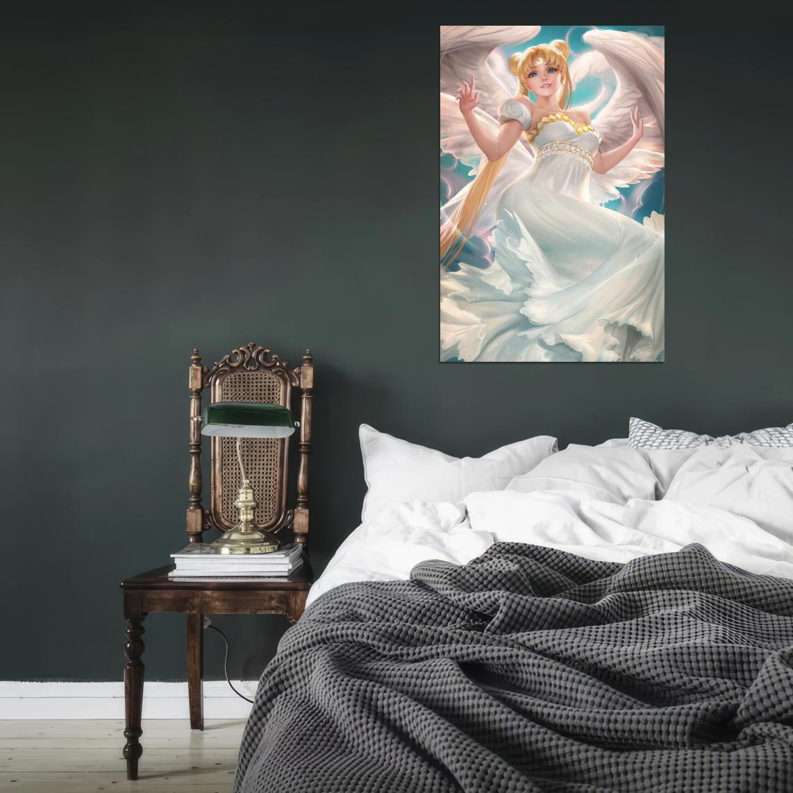 Bishoujo Senshi Sailor Moon Usagi Princess Serenity Magical Girl Fantasy Anime Poster Manga Art - xonomax