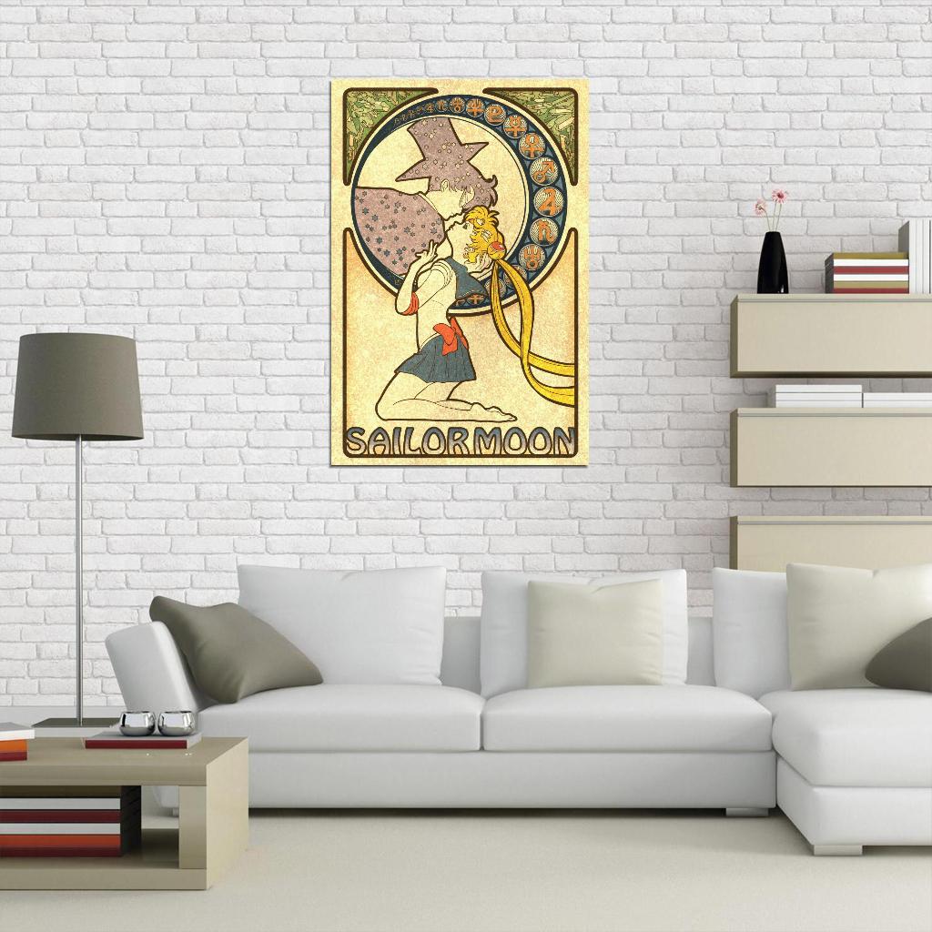 Bishoujo Senshi Sailor Moon Usagi Tuxedo Magical Girl Fantasy Anime Poster Manga Art