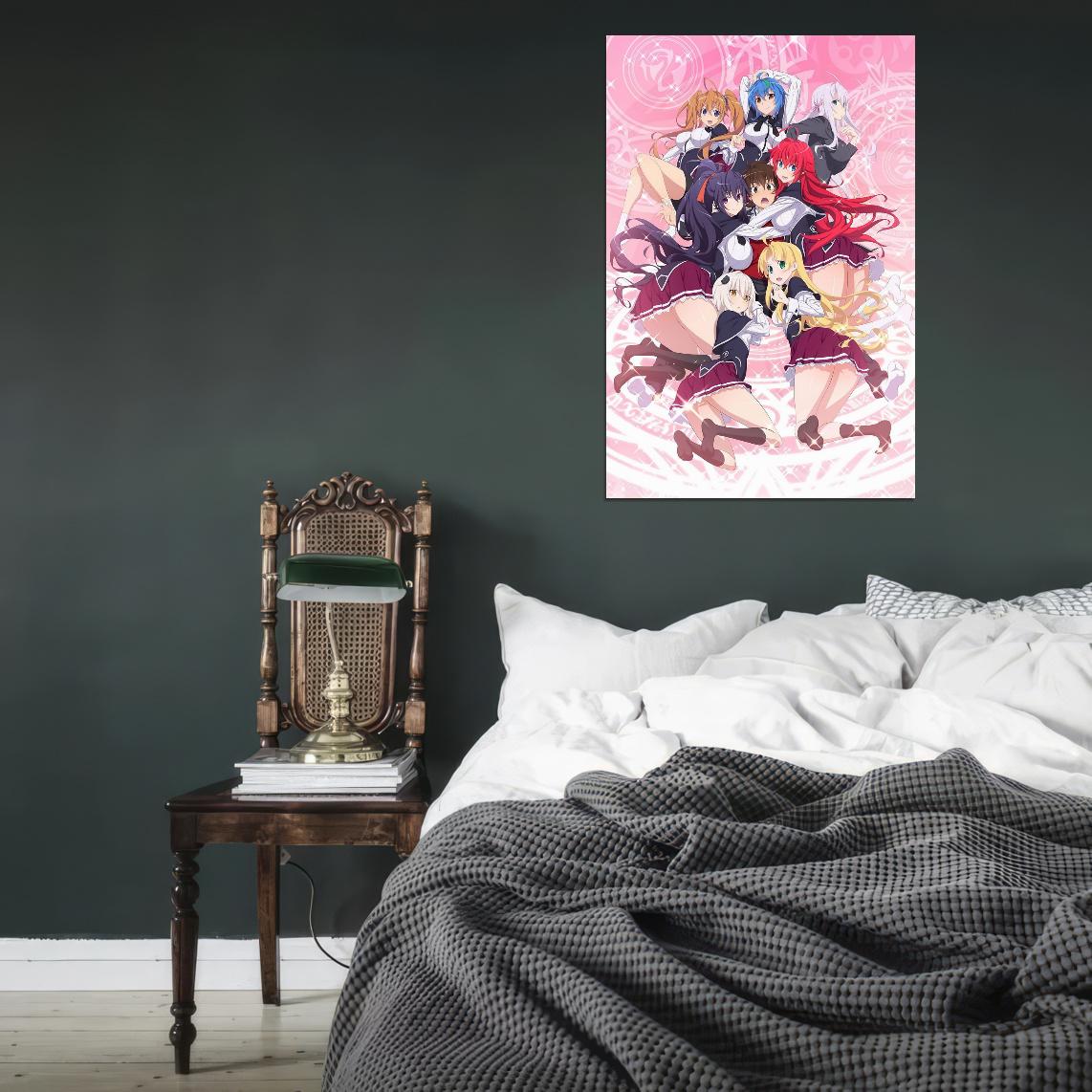 High School Dxd Issei Hyoudou Rias Gremory Girls Action Anime Poster Manga Art - xonomax