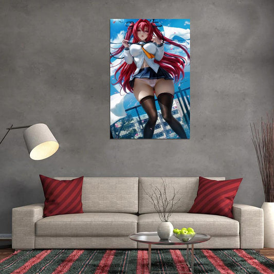 Shinmai Maou No Testament The Testament Of Sister New Devil Basara Toujou Mio Naruse Sexy Redhead Fantasy Anime Poster Manga Art - xonomax