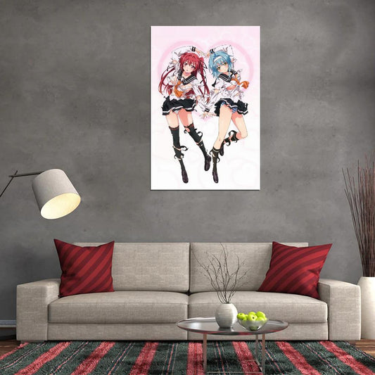 Shinmai Maou No Testament The Testament Of Sister New Devil Basara Toujou Mio Naruse Yuki Nonaka Fantasy Anime Poster Manga Art - xonomax