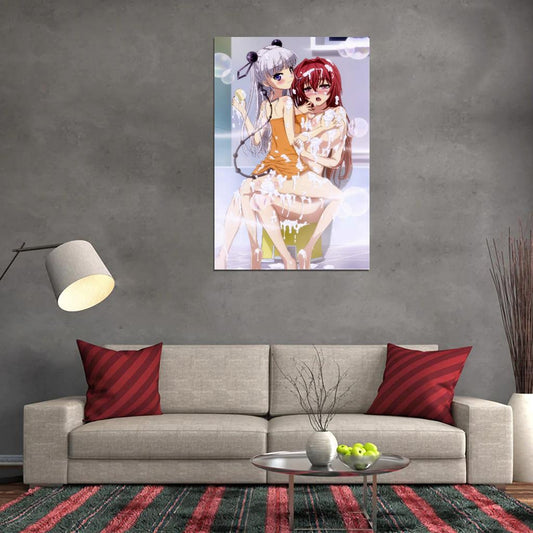 Shinmai Maou No Testament The Testament Of Sister New Devil Mio Naruse Maria Naruse Sexy Fantasy Anime Poster Manga Art - xonomax