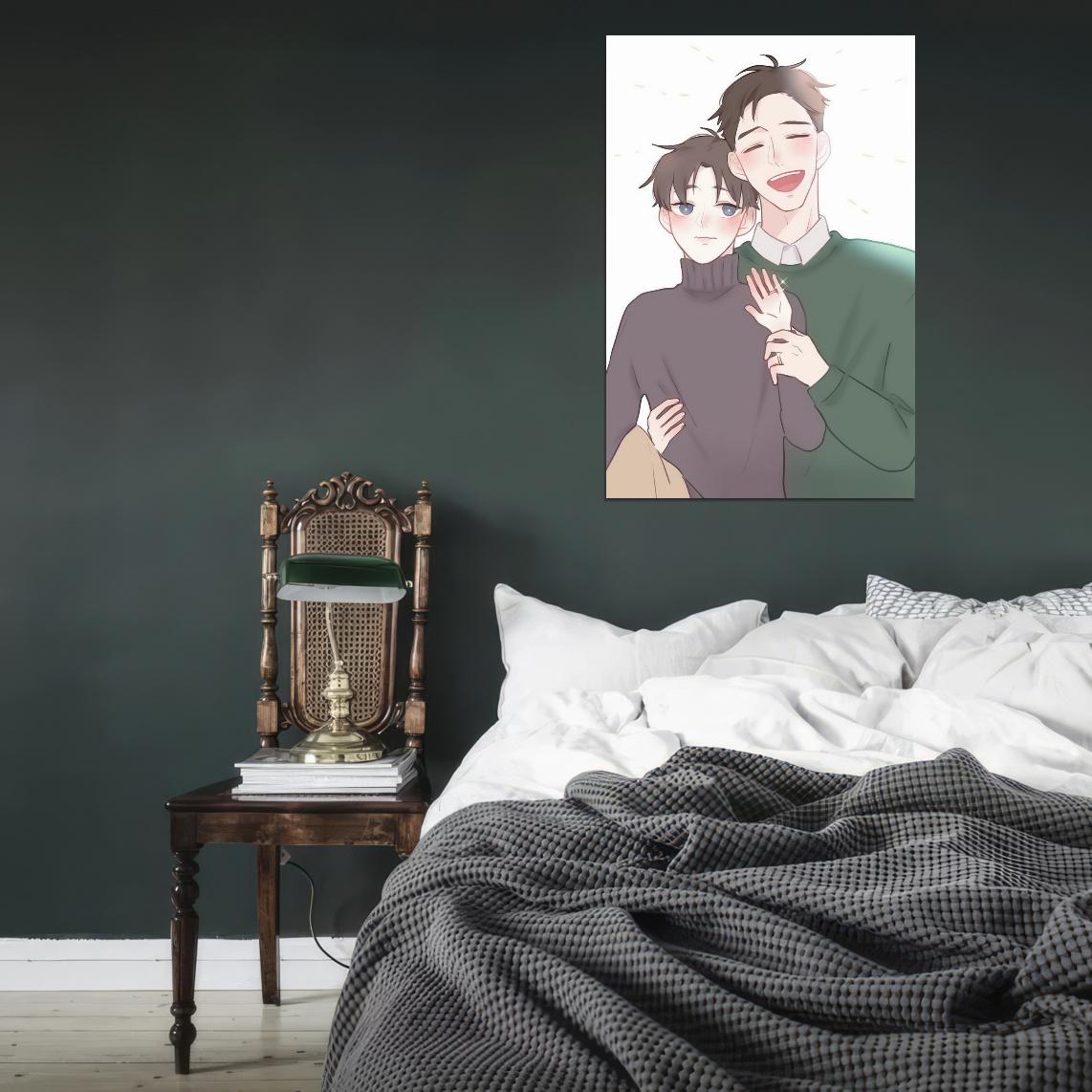 Hyperventilation Myongi Sunho Yaoi Boys Love Anime Poster Manga Art - xonomax