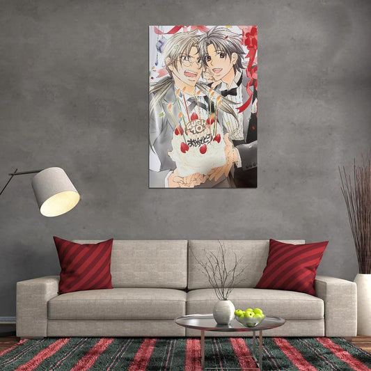 Koisuru Boukun The Tyrant Falls In Love Tetsuhiro Morinaga Souichi Tatsumi Yaoi Boys Love Anime Poster Manga Art - xonomax