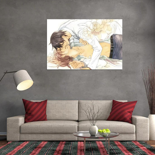 Koisuru Boukun The Tyrant Falls In Love Tetsuhiro Morinaga Souichi Tatsumi Yaoi Boys Love Anime Poster Manga Art - xonomax