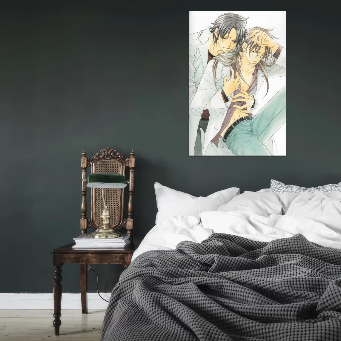 Koisuru Boukun The Tyrant Falls In Love Tetsuhiro Morinaga Souichi Tatsumi Yaoi Boys Love Anime Poster Manga Art - xonomax