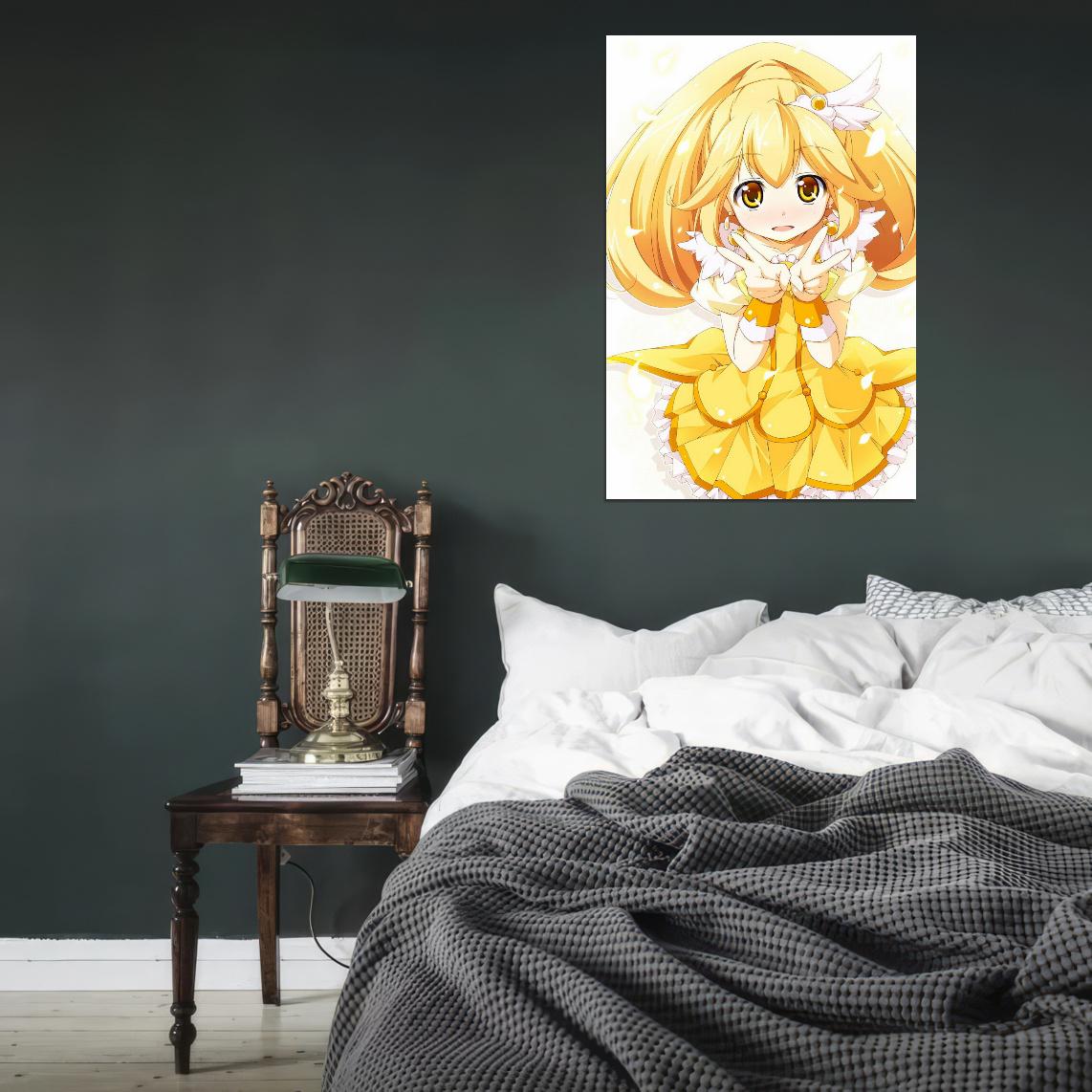 Fresh Pretty Cure! Fresh Precure Kise Yayoi Magical Girl Anime Poster Manga Art - xonomax