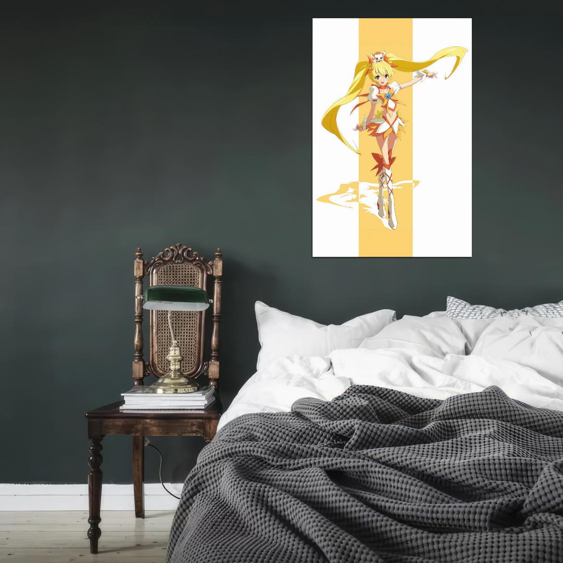 Fresh Pretty Cure! Fresh Precure Myoudouin Itsuki Magical Girl Anime Poster Manga Art - xonomax