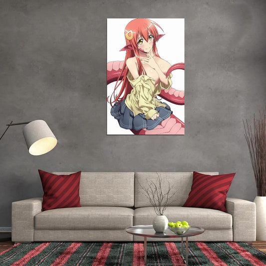 Monster Musume No Iru Nichijou Monster Musume Everyday Life With Monster Girls Miia Anime Poster Manga Art Sexy - xonomax