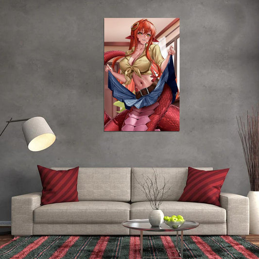 Monster Musume No Iru Nichijou Monster Musume Everyday Life With Monster Girls Miia Anime Poster Manga Art Sexy - xonomax