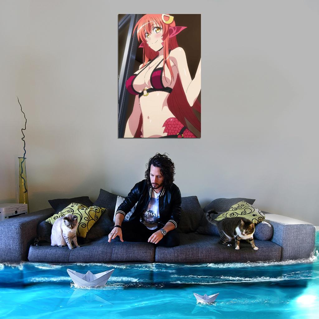Monster Musume No Iru Nichijou Monster Musume Everyday Life With Monster Girls Miia Anime Poster Manga Art Sexy