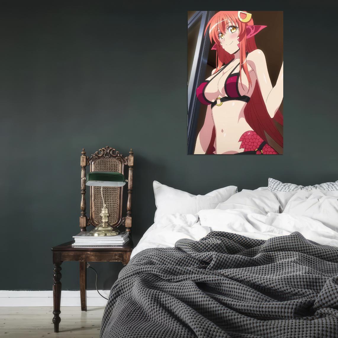 Monster Musume No Iru Nichijou Monster Musume Everyday Life With Monster Girls Miia Anime Poster Manga Art Sexy - xonomax