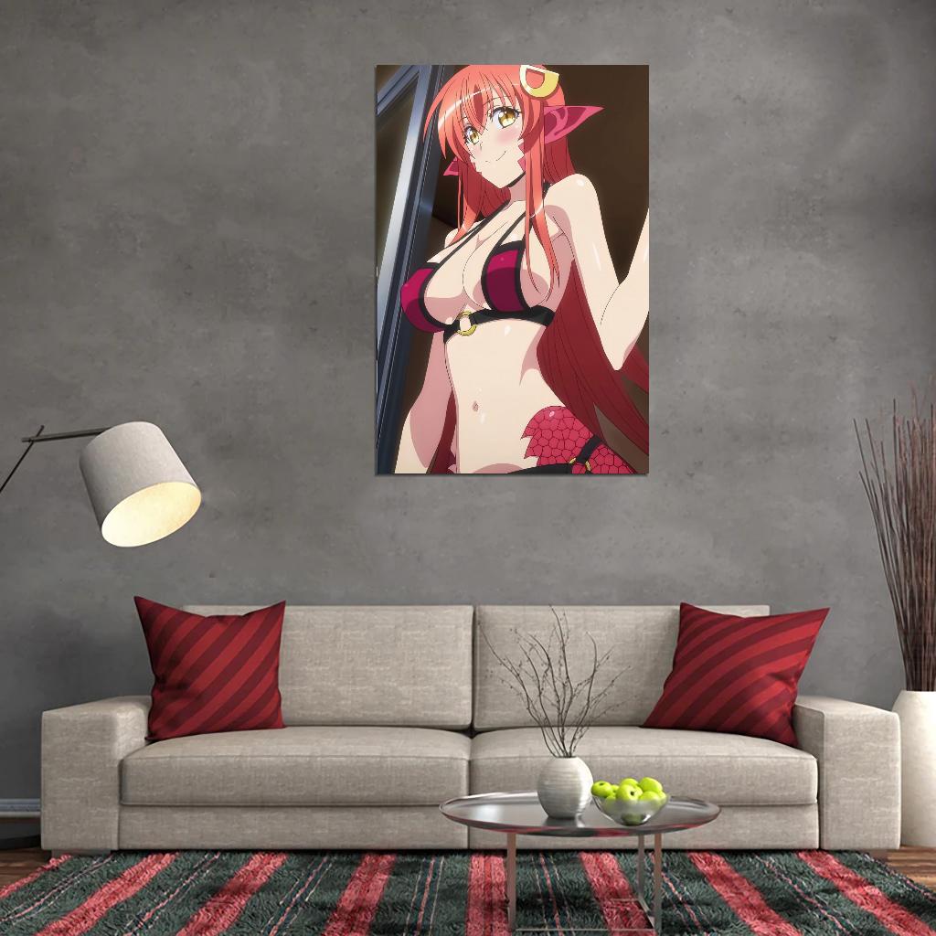 Monster Musume No Iru Nichijou Monster Musume Everyday Life With Monster Girls Miia Anime Poster Manga Art Sexy