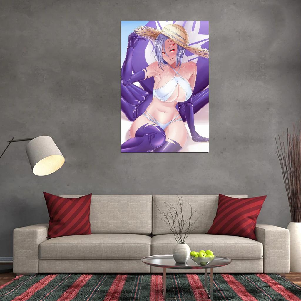 Monster Musume No Iru Nichijou Monster Musume Everyday Life With Monster Girls Rachnera Arachnera Anime Poster Manga Art Sexy