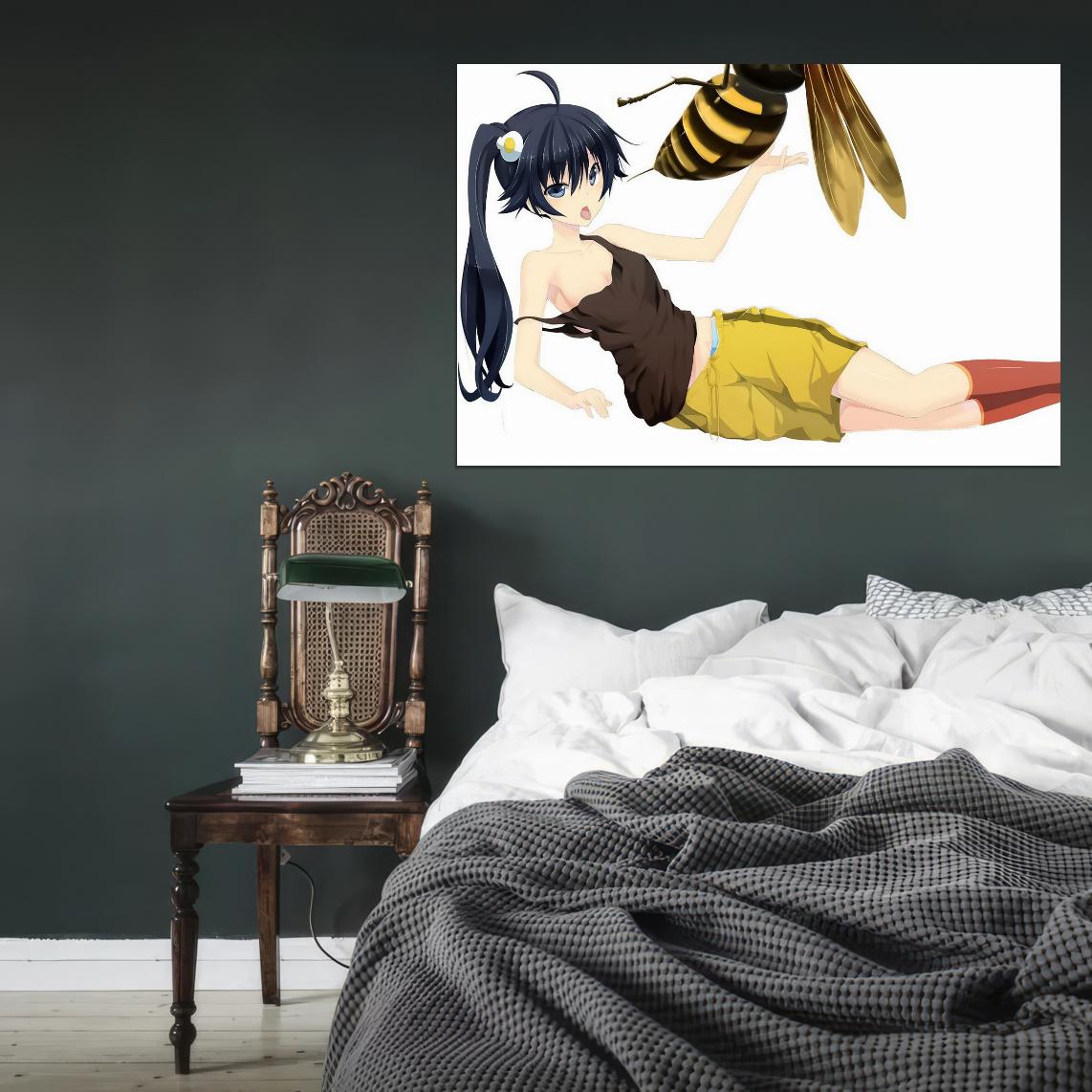 Monogatari Bakemonogatari Nisemonogatari Araragi Karen Series Supernatural Romance Anime Poster Manga Art - xonomax