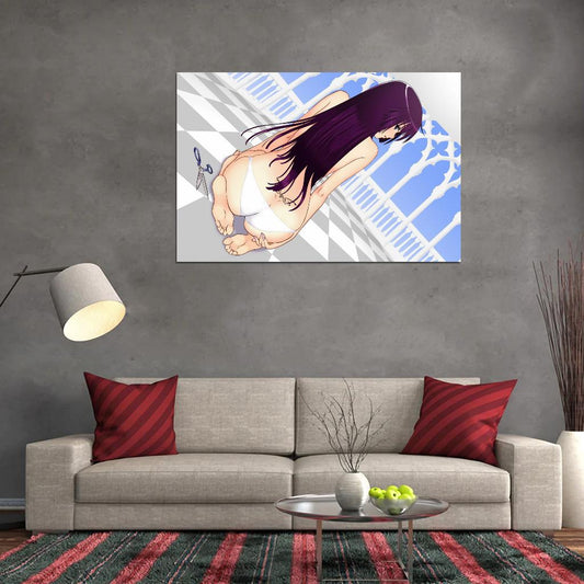 Monogatari Bakemonogatari Nisemonogatari Senjougahara Hitagi Series Supernatural Romance Anime Poster Manga Art Sexy - xonomax