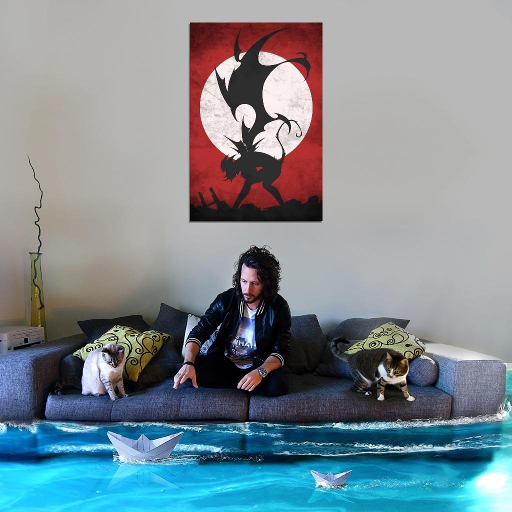 Devilman Crybaby Akira Fudo Ryo Asuka Horror Supernatural Anime Poster Manga Art
