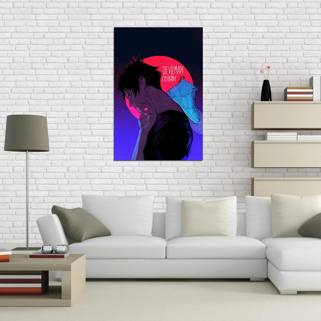 Devilman Crybaby Akira Fudo Ryo Asuka Horror Supernatural Anime Poster Manga Art
