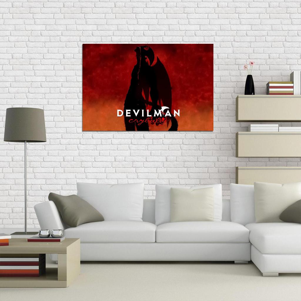 Devilman Crybaby Akira Fudo Ryo Asuka Horror Supernatural Anime Poster Manga Art - xonomax