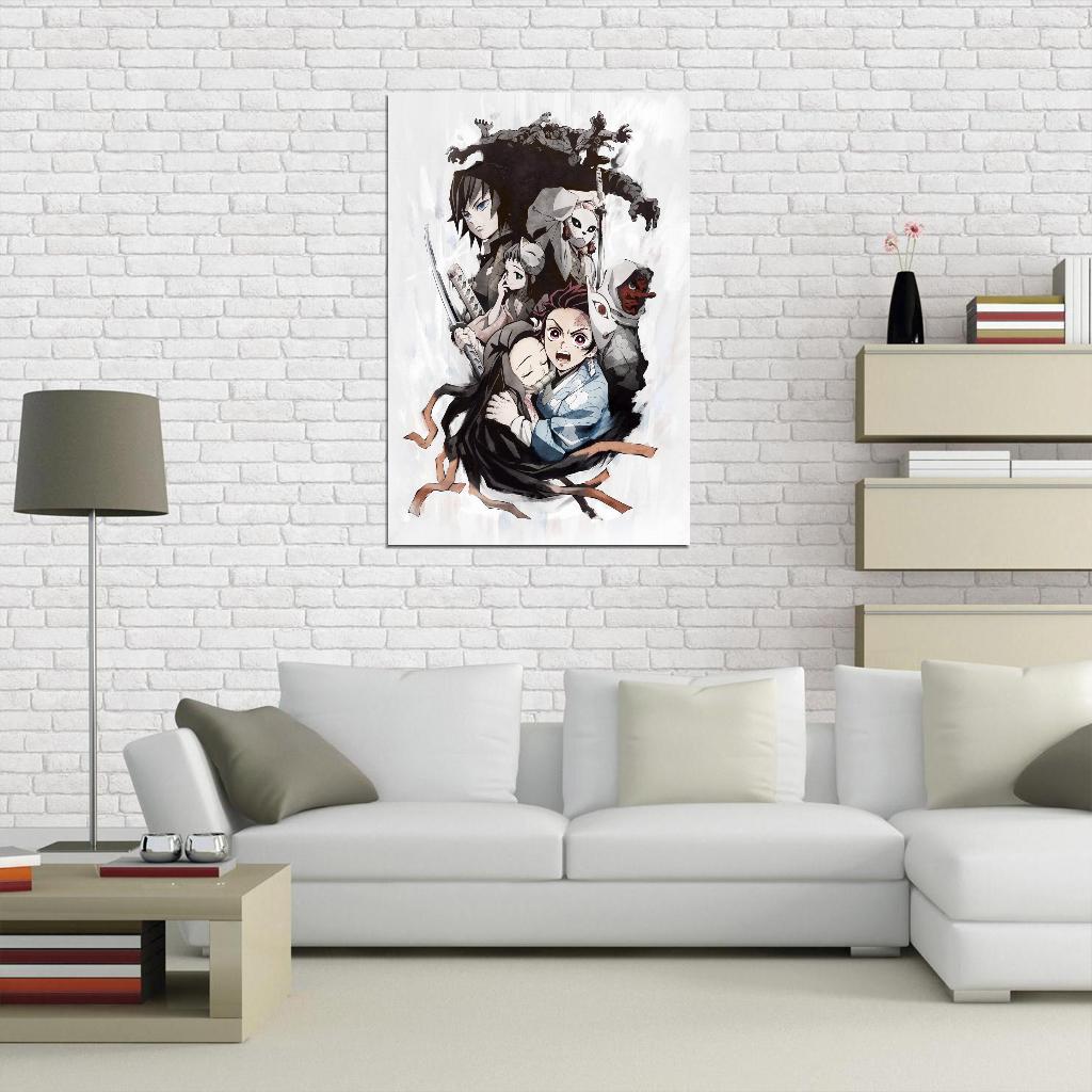 Demon Slayer Kimetsu No Yaiba Tv Series Anime Poster Japanese Action Supernatural Adventure Manga Art