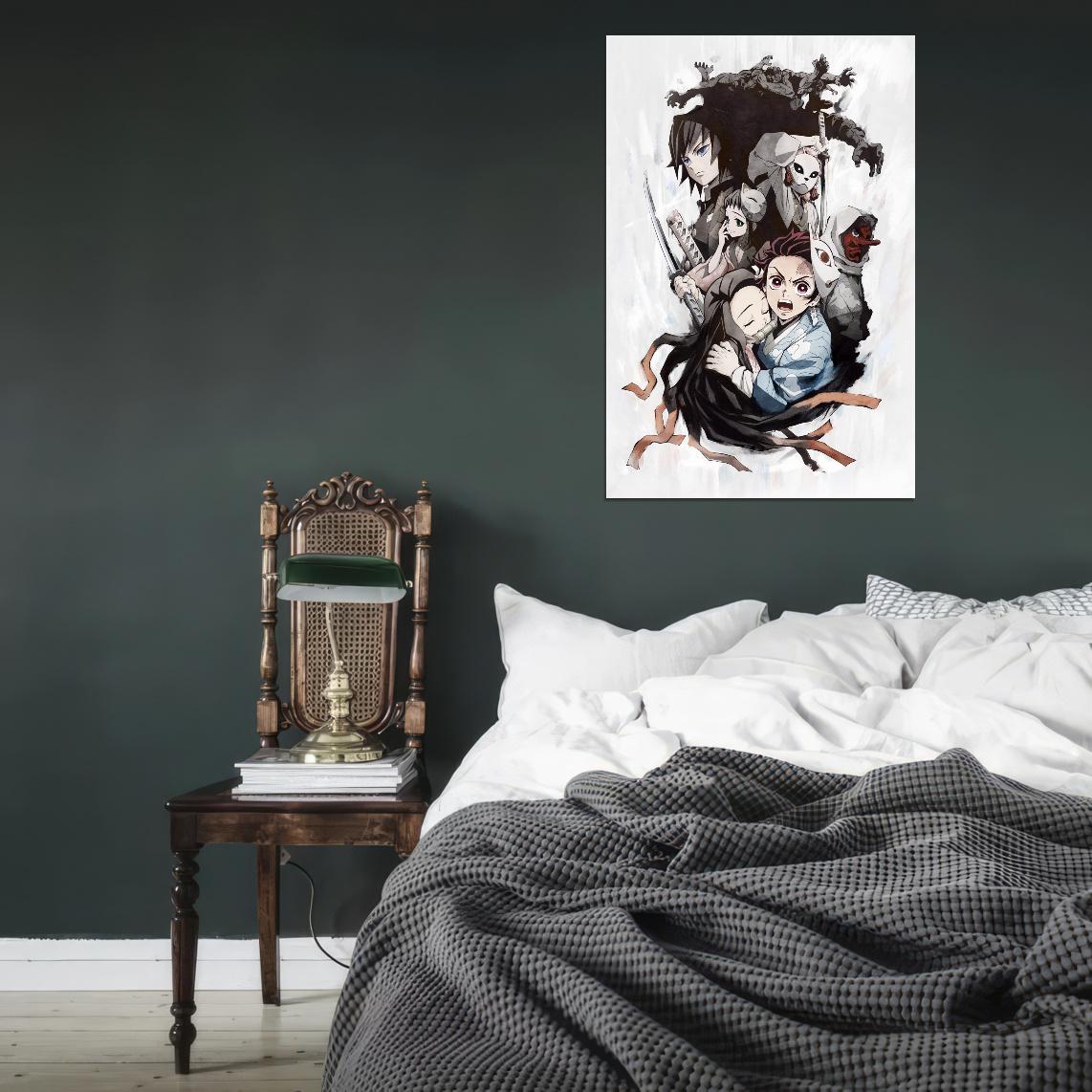 Demon Slayer Kimetsu No Yaiba Tv Series Anime Poster Japanese Action Supernatural Adventure Manga Art