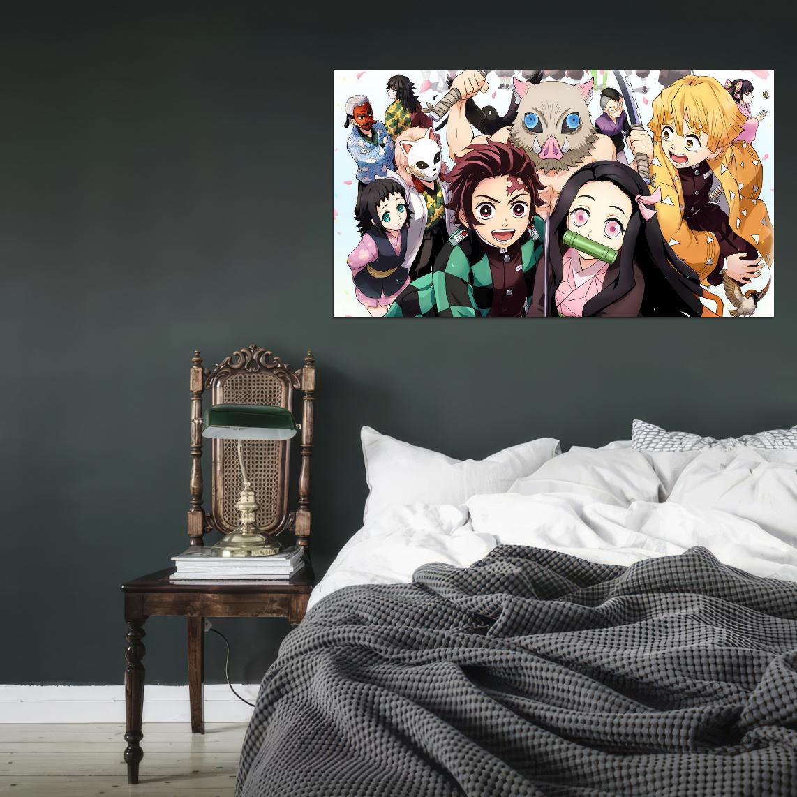 Demon Slayer Kimetsu No Yaiba Tv Series Anime Poster Japanese Action Supernatural Adventure Manga Art