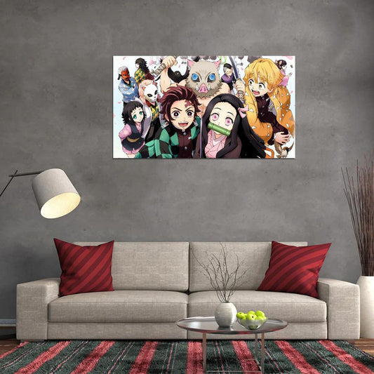 Demon Slayer Kimetsu No Yaiba Tv Series Anime Poster Japanese Action Supernatural Adventure Manga Art - xonomax