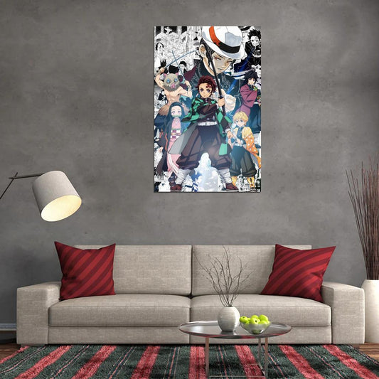 Demon Slayer Kimetsu No Yaiba Tv Series Anime Poster Japanese Action Supernatural Adventure Manga Art - xonomax