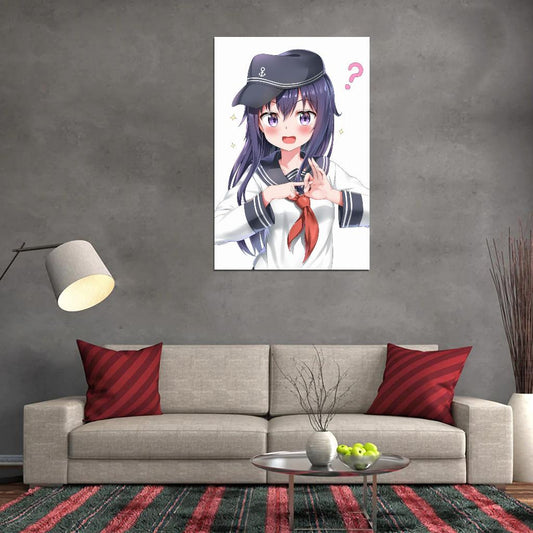 Kantai Collection Kancolle Akatsuki Destroyer Video Game Military Strategy Anime Poster Manga Art - xonomax