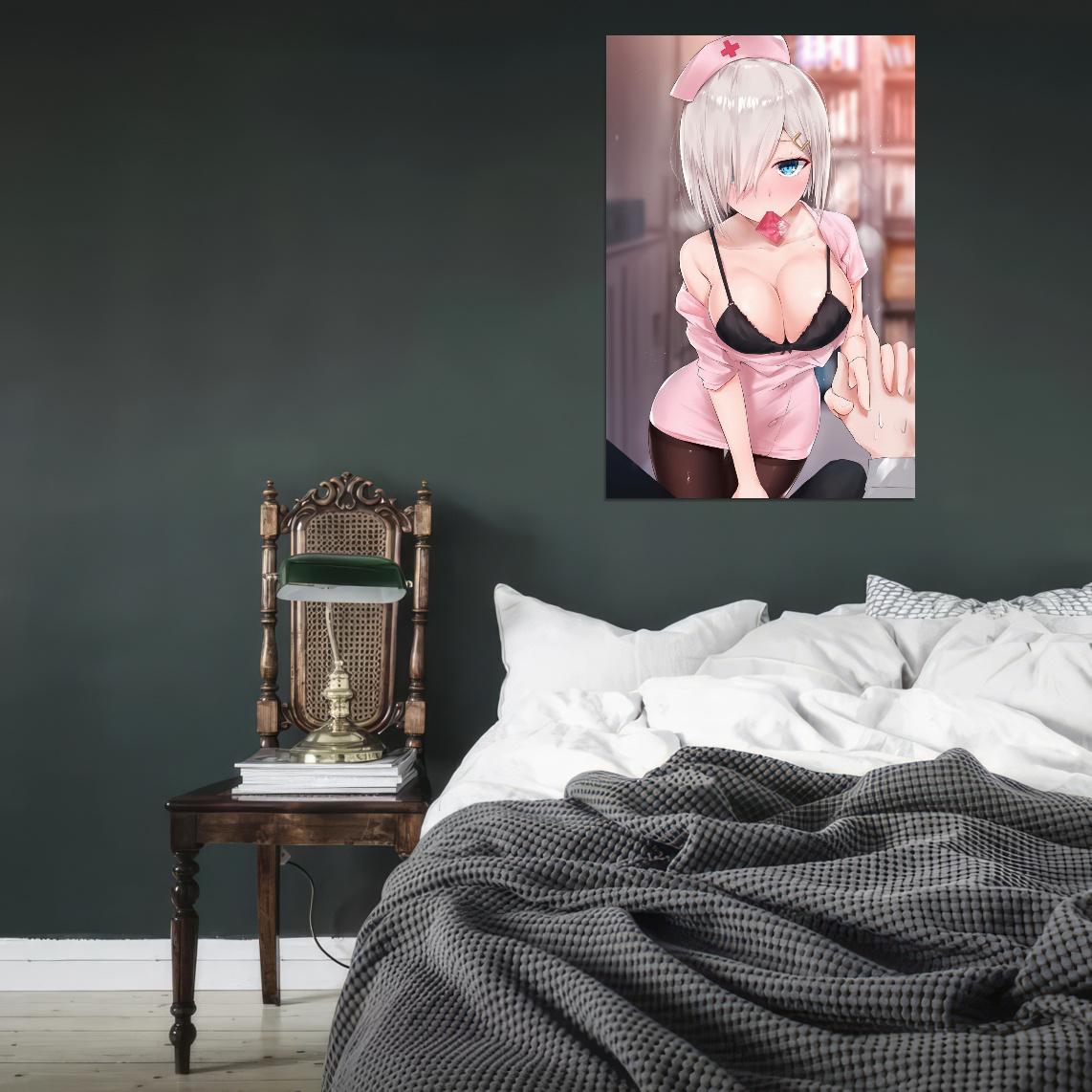 Kantai Collection Kancolle Hamakaze Destroyer Video Game Military Strategy Anime Poster Manga Art - xonomax