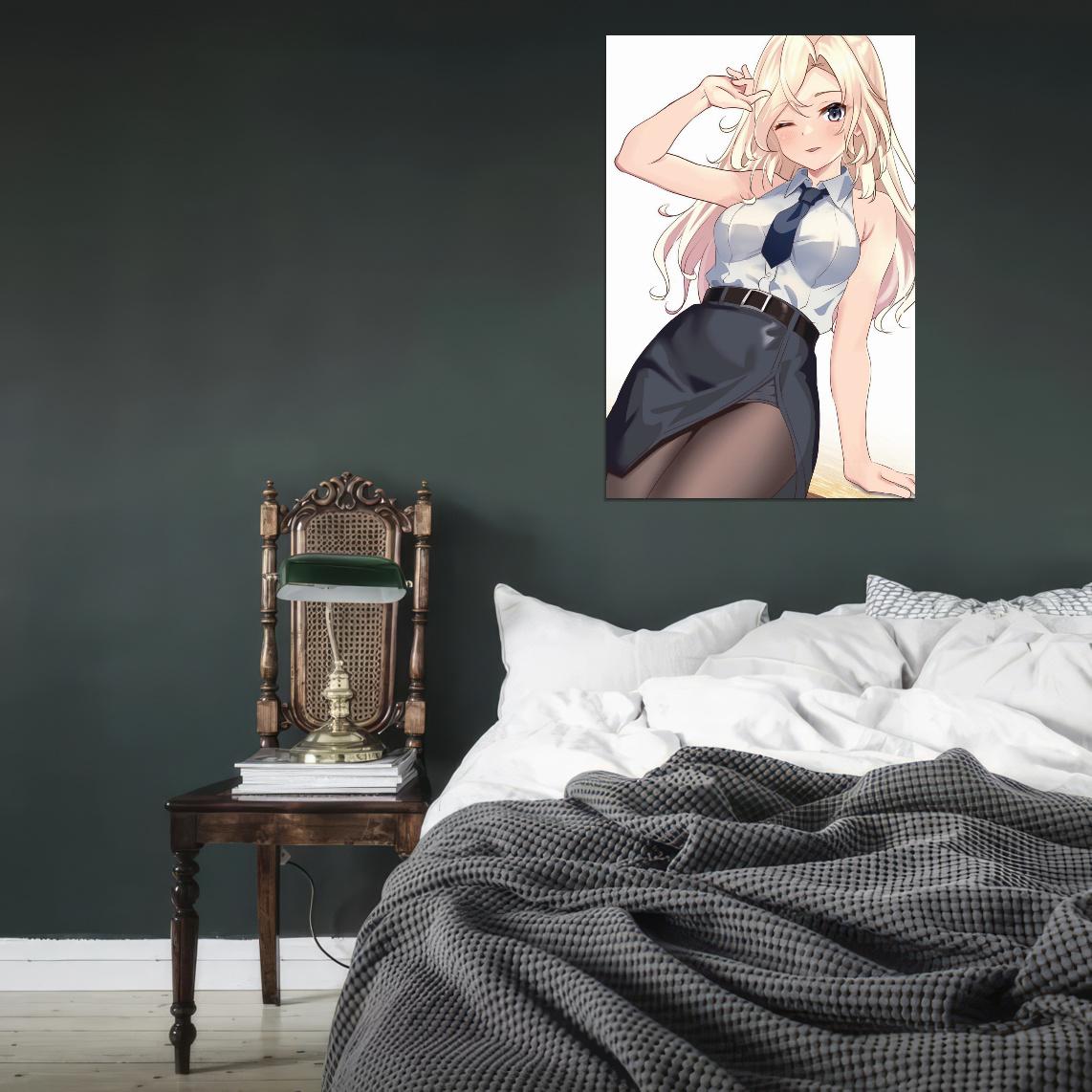 Kantai Collection Kancolle Hornet Video Game Military Strategy Anime Poster Manga Art - xonomax