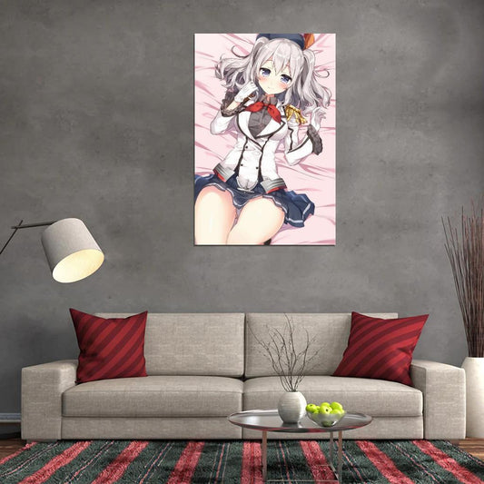 Kantai Collection Kancolle Kashima Training Cruiser Video Game Military Strategy Anime Poster Manga Art - xonomax