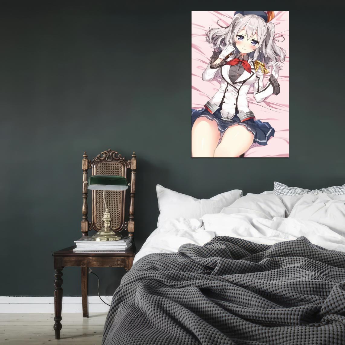 Kantai Collection Kancolle Kashima Training Cruiser Video Game Military Strategy Anime Poster Manga Art - xonomax