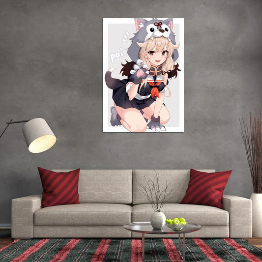 Kantai Collection Kancolle Yuudachi Destroyer Video Game Military Strategy Anime Poster Manga Art - xonomax